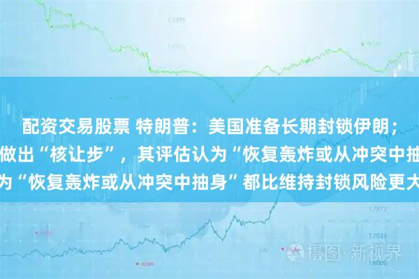 配资交易股票 特朗普：美国准备长期封锁伊朗；美官员：旨在迫使伊朗做出“核让步”，其评估认为“恢复轰炸或从冲突中抽身”都比维持封锁风险更大